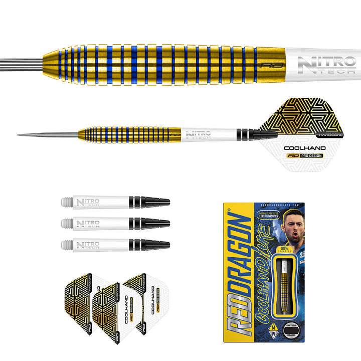 Luke Humphries TX3 Gold SE 90% Tungsten Steel Tip Darts by Red Dragon