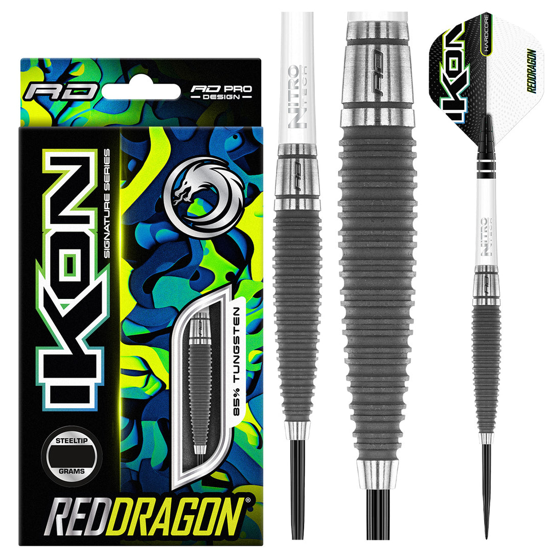 Ikon 1.1 85% Tungsten Steel Tip Darts by Red Dragon