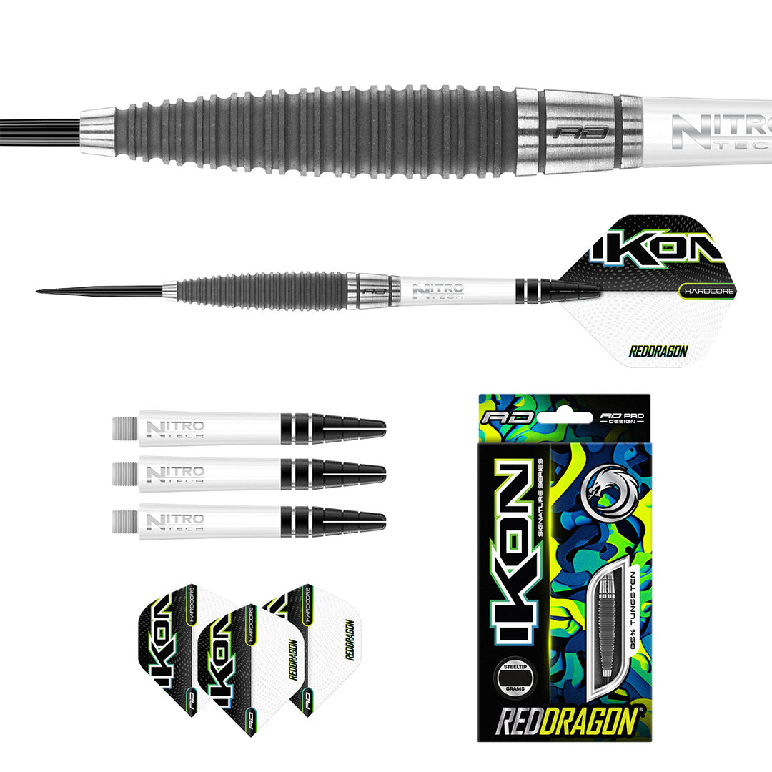 Ikon 1.1 85% Tungsten Steel Tip Darts by Red Dragon