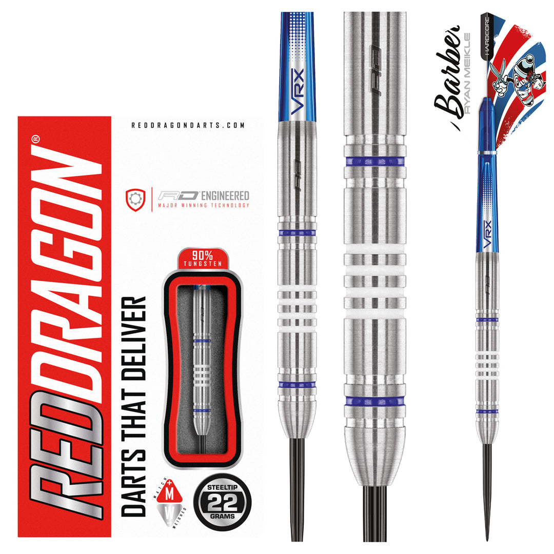 Ryan Meikle 90% Tungsten Steel Tip Darts by Red Dragon