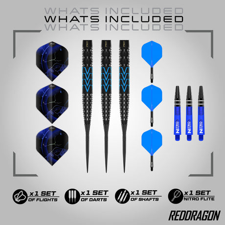 Red Dragon Amp Tapered 90% Tungsten Soft Tip Darts