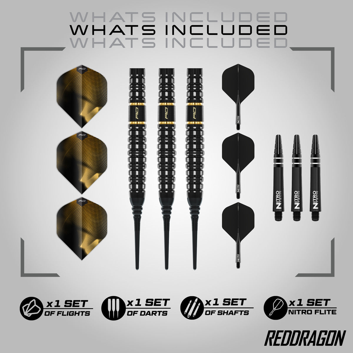 Red Dragon Ascend Torpedo 90% Tungsten Soft Tip Darts