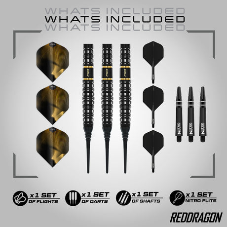 Red Dragon Ascend Torpedo 90% Tungsten Soft Tip Darts
