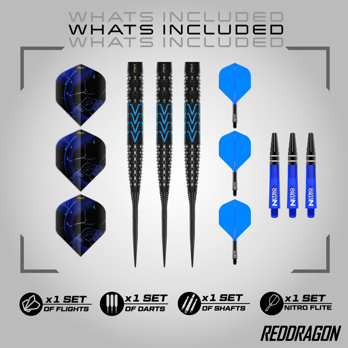 Red Dragon Amp Tapered 90% Tungsten Steel Tip Darts