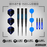 Red Dragon Amp Tapered 90% Tungsten Steel Tip Darts