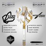 Red Dragon Paradym Gold Parallel 90% Tungsten Soft Tip Darts