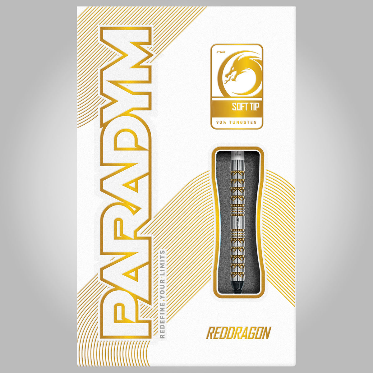Red Dragon Paradym Gold Parallel 90% Tungsten Soft Tip Darts