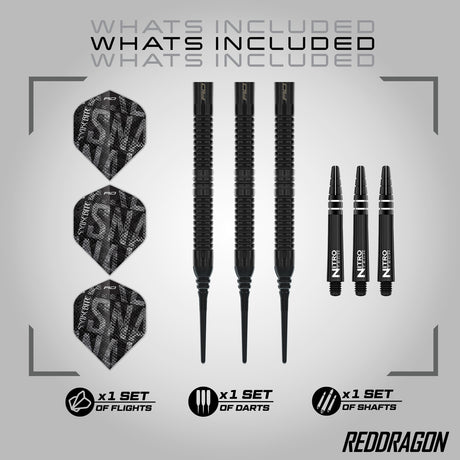 Red Dragon Peter Wright Back Mamba 90% Tungsten Soft Tip Darts