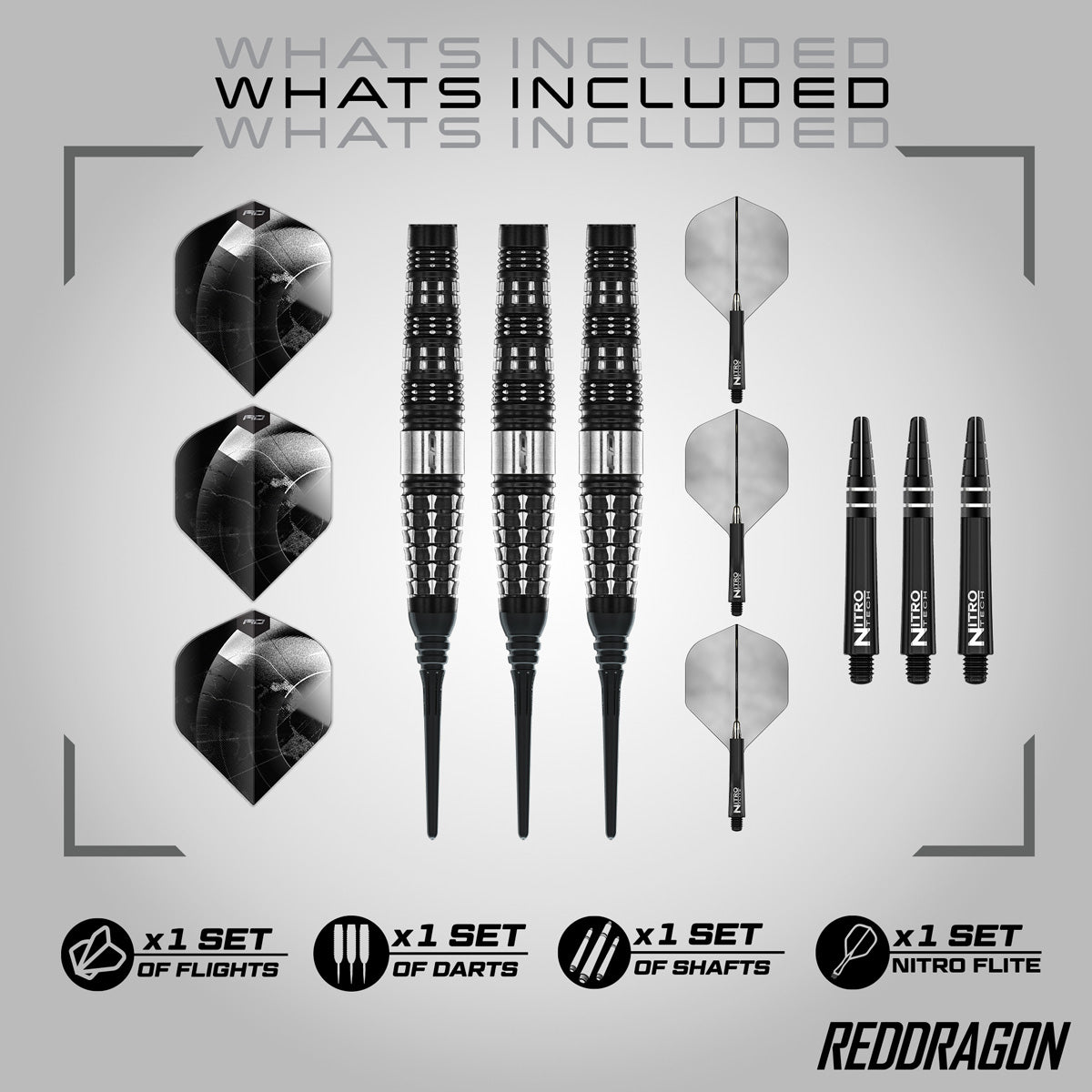 Red Dragon Recon Torpedo 90% Tungsten Soft Tip Darts