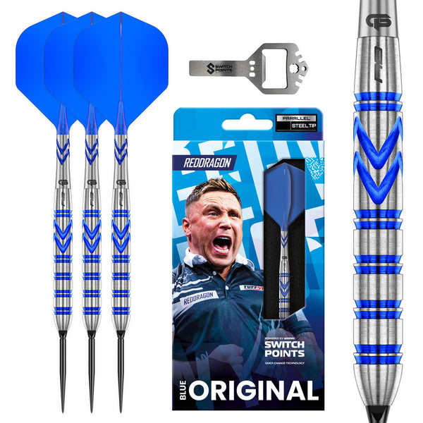 Red Dragon Gerwyn Price Blue Original Switch Point 90% Tungsten