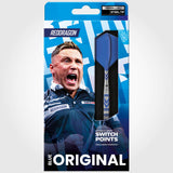 Red Dragon Gerwyn Price Blue Original Switch Point 90% Tungsten Steel Tip Darts