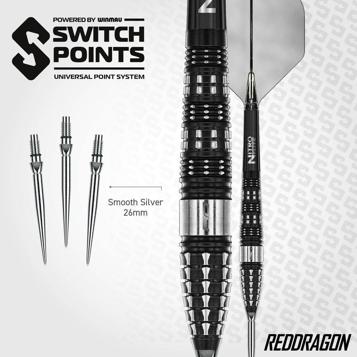 Red Dragon Recon Torpedo Switch Point 90% Tungsten Steel Tip Darts