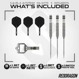 Red Dragon Gian van Veen Tour Edition Switch Point 90% Tungsten Steel Tip Darts