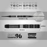 Red Dragon Recon Parallel 90% Tungsten Soft Tip Darts