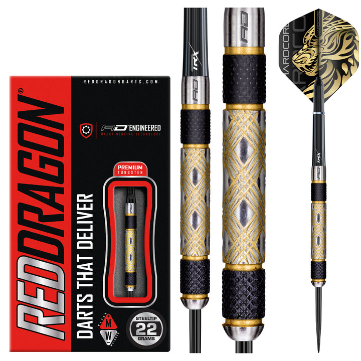 Golden Eye 85% Tungsten Steel Tip Darts by Red Dragon