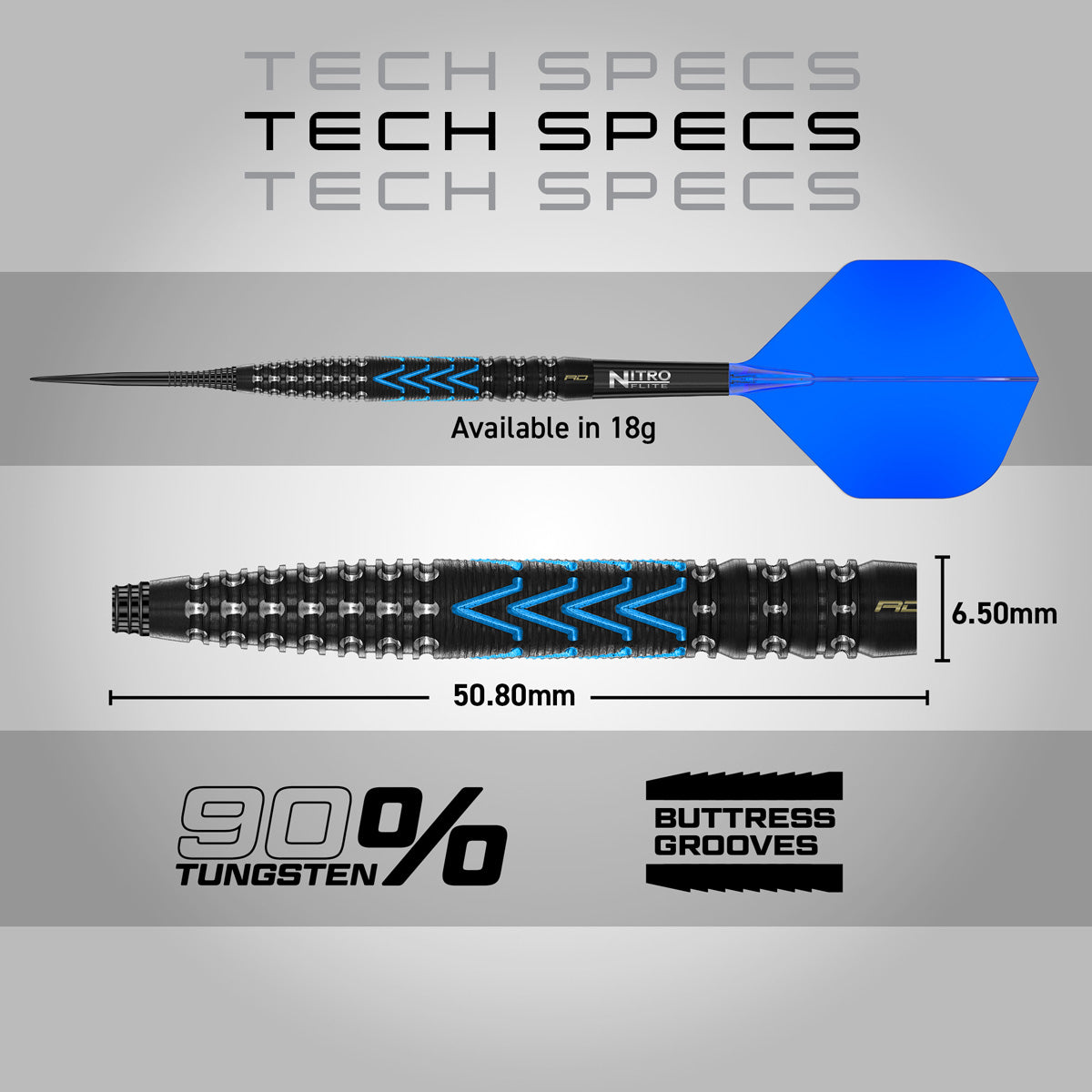 Red Dragon Amp Tapered 90% Tungsten Soft Tip Darts