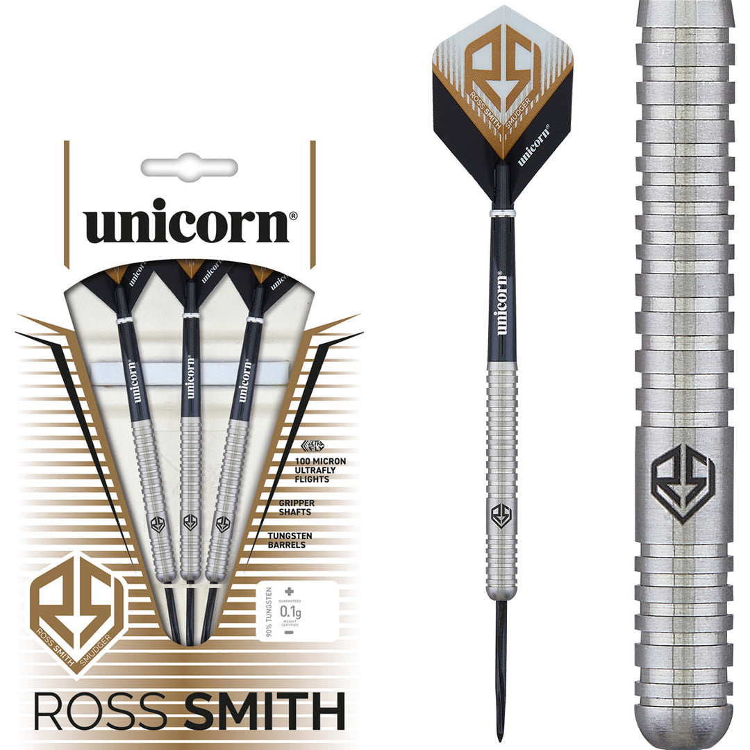 RED DRAGON Pegasus Tungsten Steel Darts Set - 26 Gram - Black Shafts, Black  Extra Thick Flights and Case