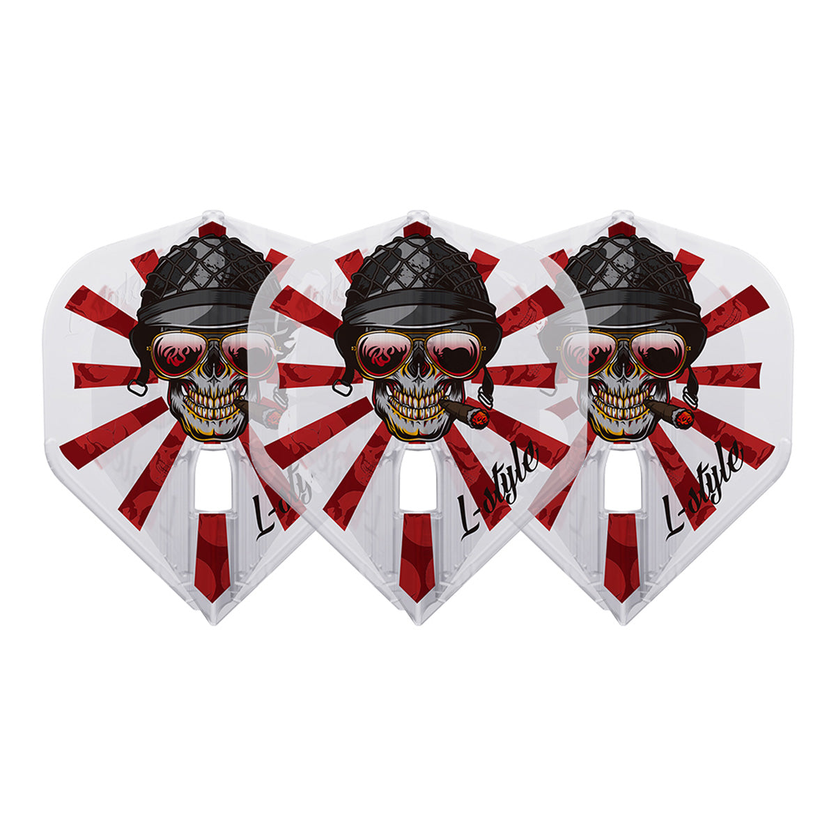 L-Style Robert Marijanovic V2 GI Soldier Type B Kami PRO Dart Flights Clear White L1 Standard