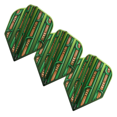 Warrior Rutene Green No6 Dart Flights by Shot