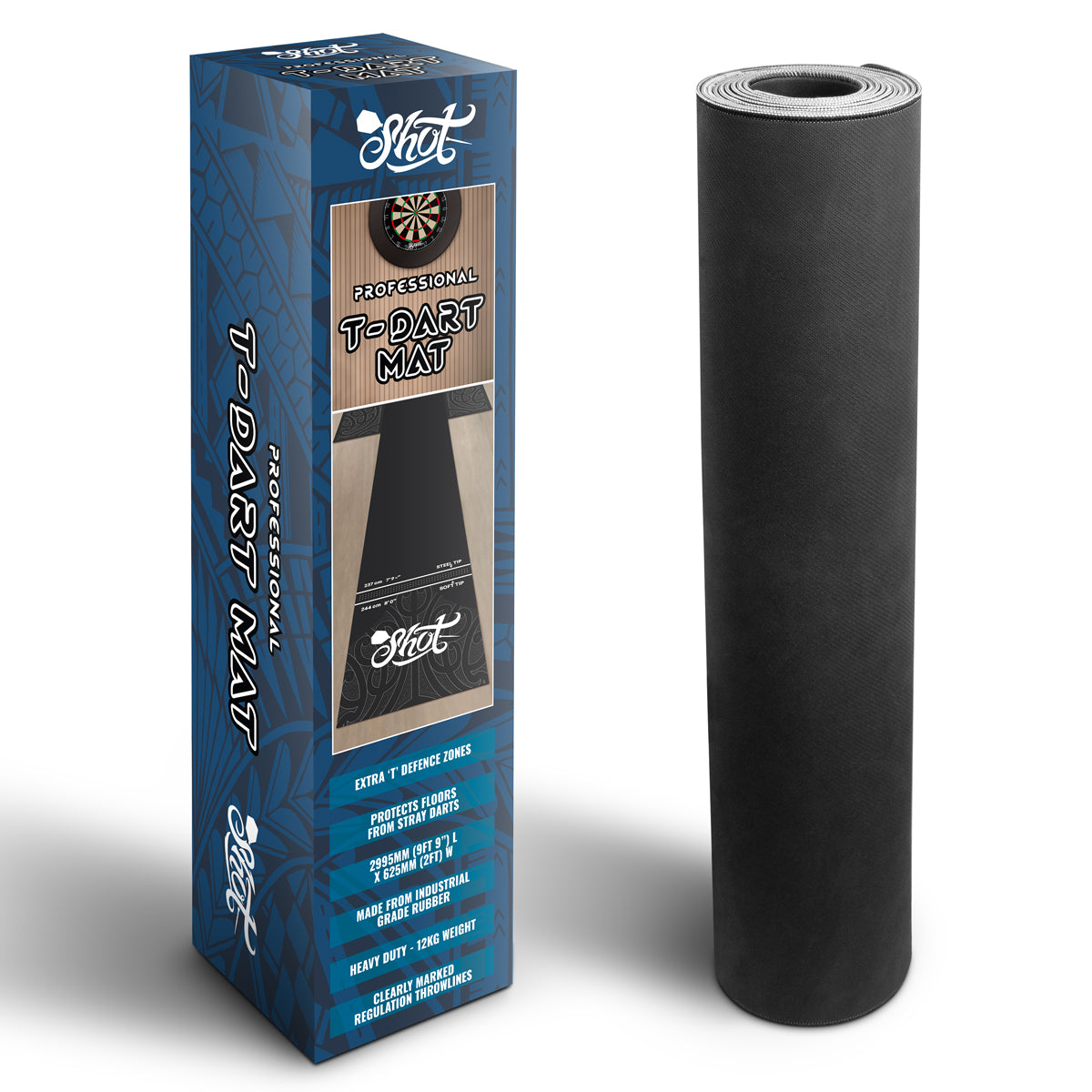 T-Shape Rubber Dart Mat by Shot