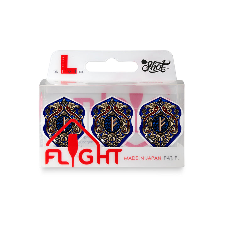 Shot L-Style EZ L1 Viking Rannsaka Dart Flights by Shot