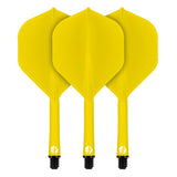 Flight Deck Yellow One Piece Dart Flight and Shaft System by Shot
