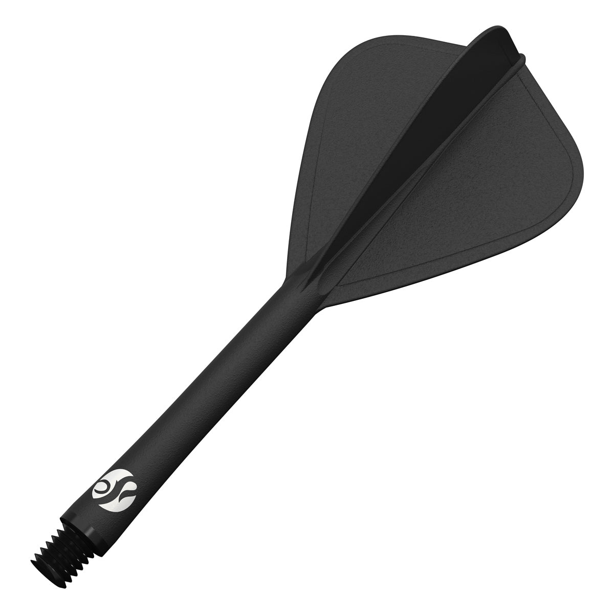 Shot Flight Deck One Piece Dart Flight and Shaft System Black Kite