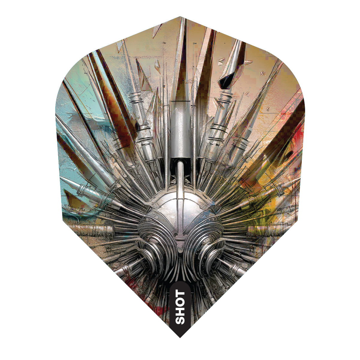 Gnarly Shredda No6 Dart Flights by Shot