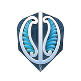 Warrior Blue No6 Dart Flights by Shot