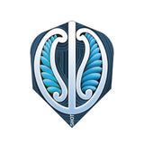 Warrior Blue No6 Dart Flights by Shot