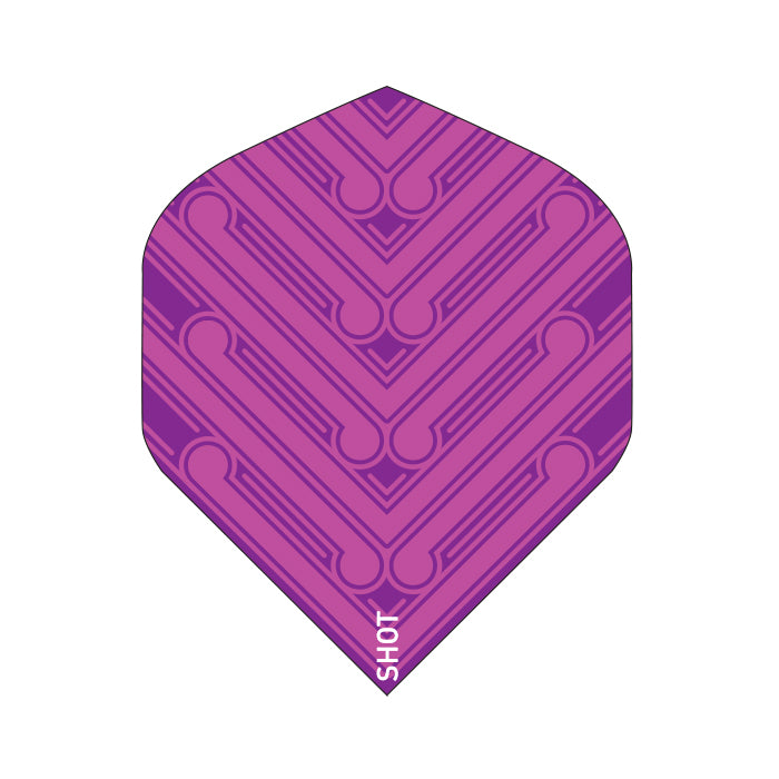 Manu Pink No2 Dart Flights by Shot