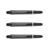 Harrows Supergrip Dart Stems Shafts Black Silver Midi length variant image