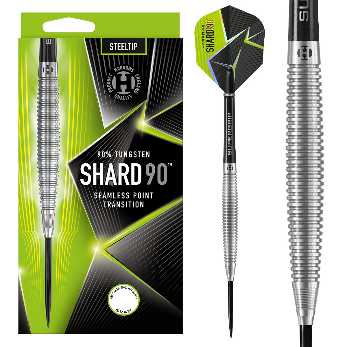 Shard 90% Tungsten Steel Tip Darts by Harrows – Double Top Darts