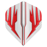 Hardcore Radical White & Red Standard Dart Flights by Red Dragon