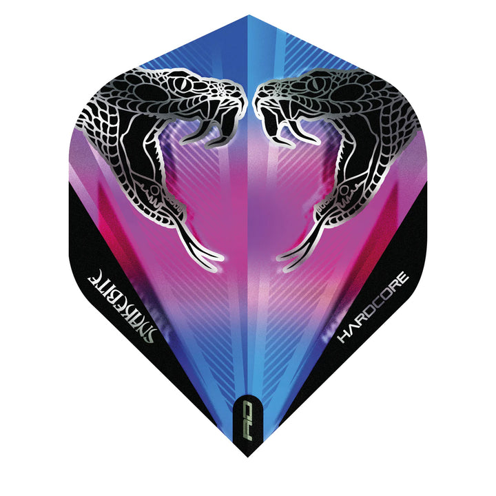 Hardcore Snakebite Rainbow Standard Dart Flights by Red Dragon