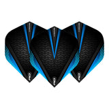 Hardcore Radical Black & Blue Standard Dart Flights by Red Dragon