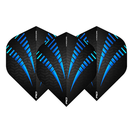 Hardcore Radical Blue Standard Dart Flights by Red Dragon