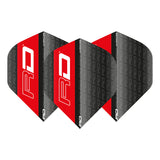 Hardcore XT Black & Red RD Standard Dart Flights by Red Dragon