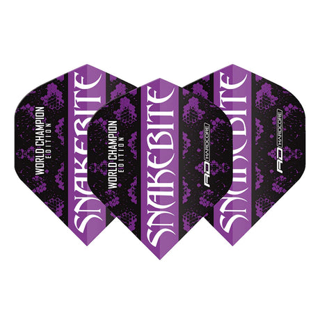 Hardcore Snakebite World Champion 2020 Black Standard Dart Flights by Red Dragon