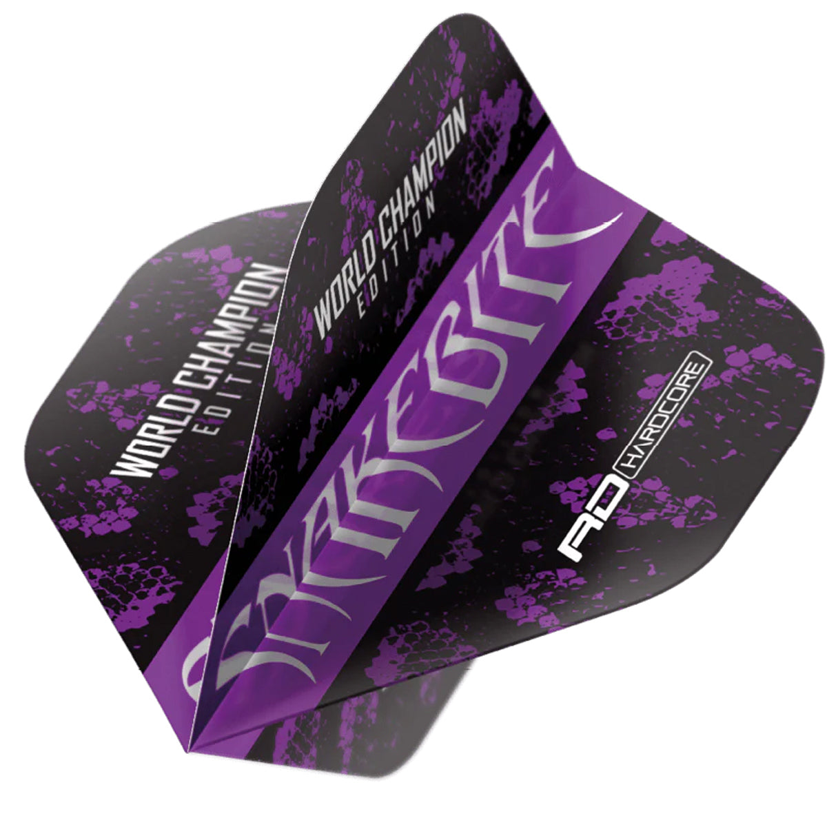 Hardcore Snakebite World Champion 2020 Black Standard Dart Flights by Red Dragon