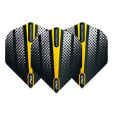 Hardcore Radical Yellow Flash Standard Dart Flights by Red Dragon