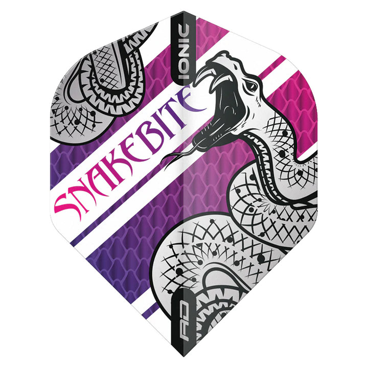 Hardcore Ionic Snakebite Coiled Snake Purple Standard Dart Flights by Red Dragon