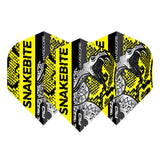 Hardcore Snakebite Coiled Snake Yellow Standard Dart Flights by Red Dragon