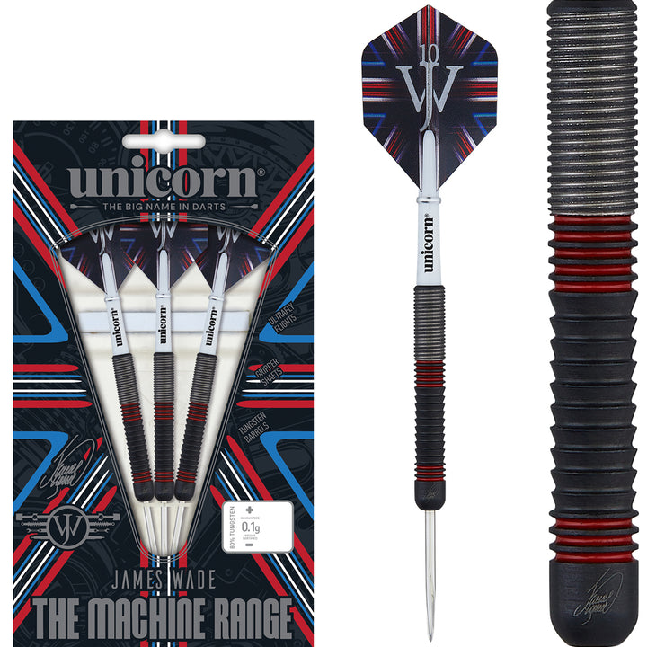 The Machine James Wade 80% Tungsten Steel Tip Darts by Unicorn