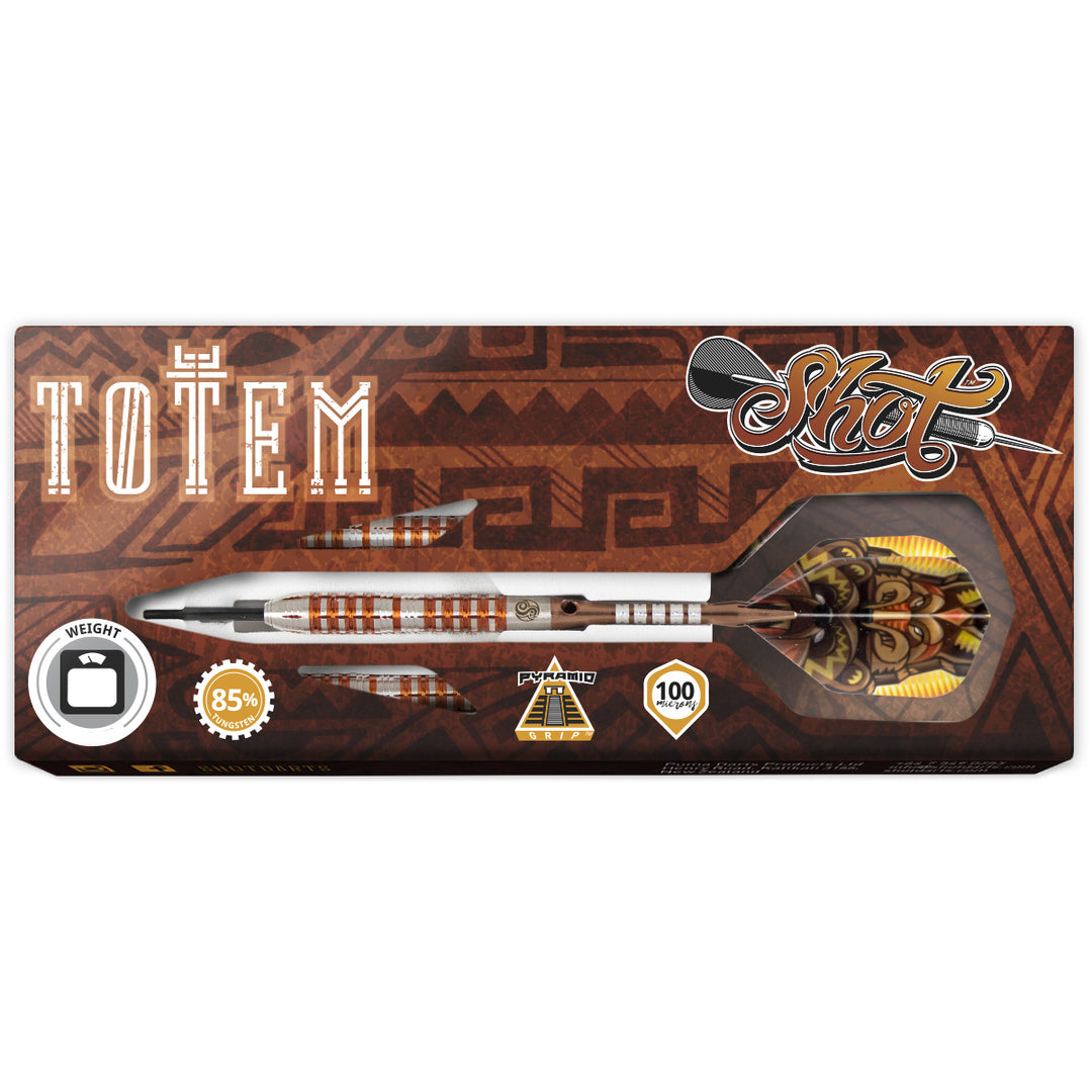 Totem 3 Series 85% Tungsten Steel Tip Darts by Shot