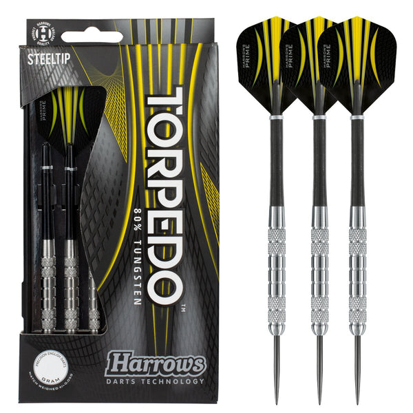 Harrows Torpedo K2 Barrel 80% Tungsten Steel Tip Darts – Double