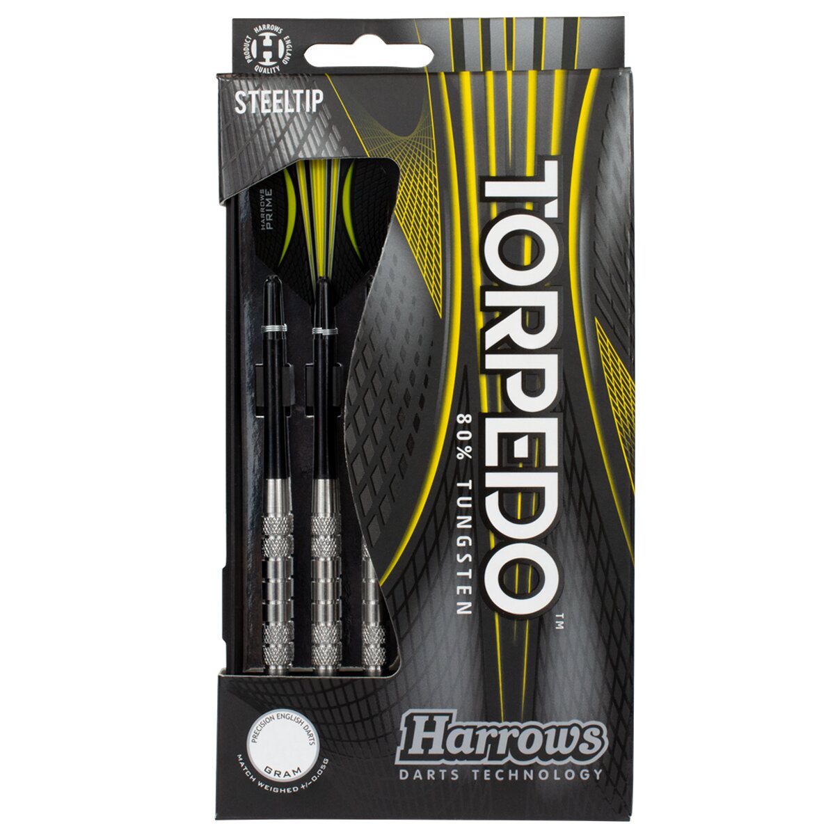 Harrows Torpedo K2 Barrel 80% Tungsten Steel Tip Darts – Double