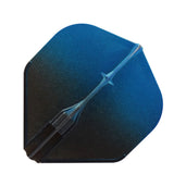 L-Style Two Tone EZ Dart Flights Black L1 Standard