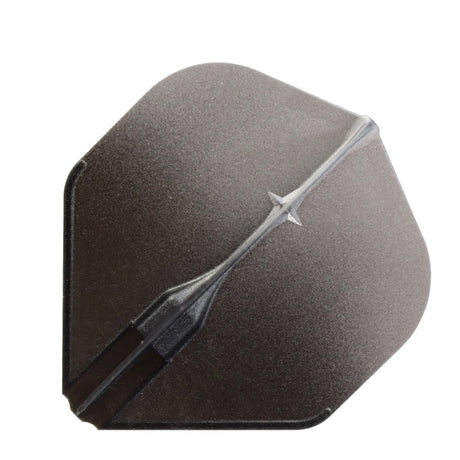 L-Style Two Tone EZ Dart Flights Black L1 Standard