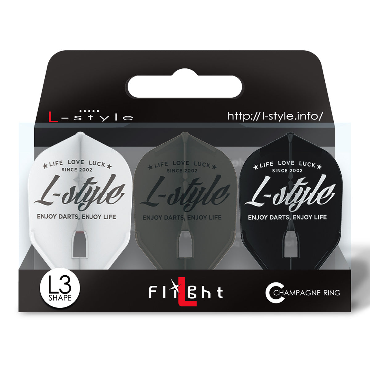 L-Style Vintage Logo PRO Dart Flights L3 Shape